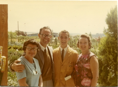 Shirley Benson, Ray Amling, Steven Amling, Clara Amling - Opening day.